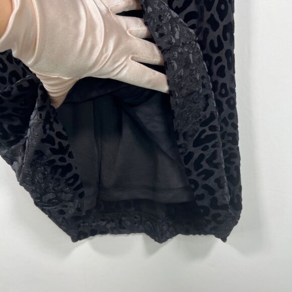 NWT TOMMY HILFIGER Flutter Short Sleeve Velvet Leopard Print Sheath Dress Sz 8 - Picture 14 of 15